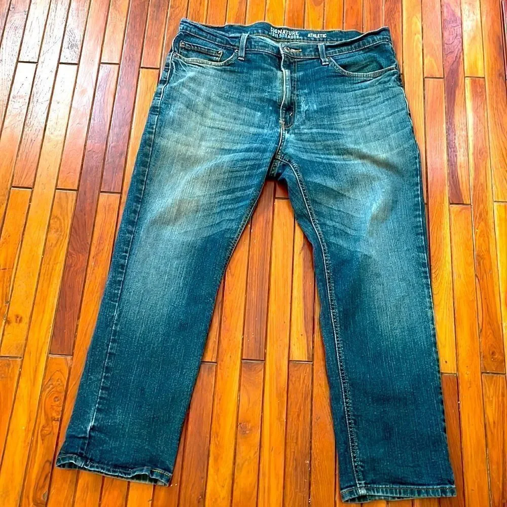 Levi's Signature Bootcut Men's Jeans Medium Wash Fading Size 36x30